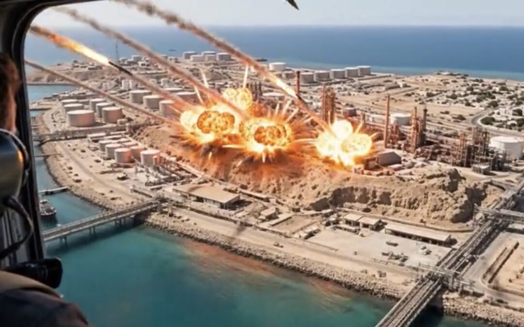 US Hits IRGC Mine Launchers on Larak; Trump Posts AI Video of Kharg “Blown to Smithereens”